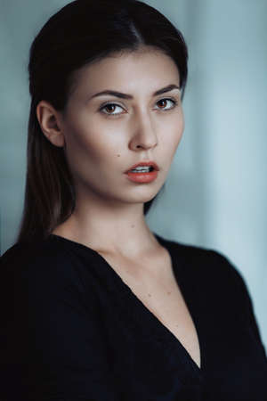 Portrait of beautiful young woman