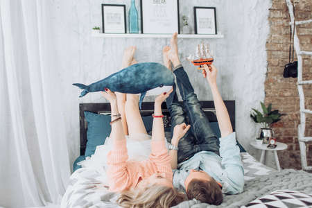 beautiful young couple in loveの写真素材