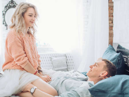 beautiful young couple in loveの写真素材