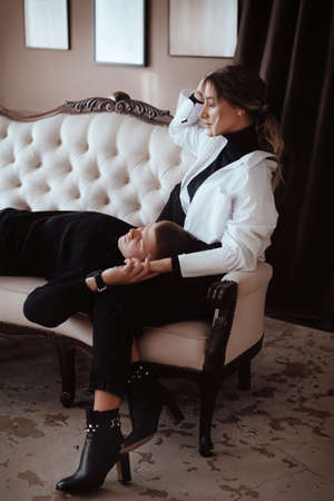 Portrait of happy loving coupleの写真素材