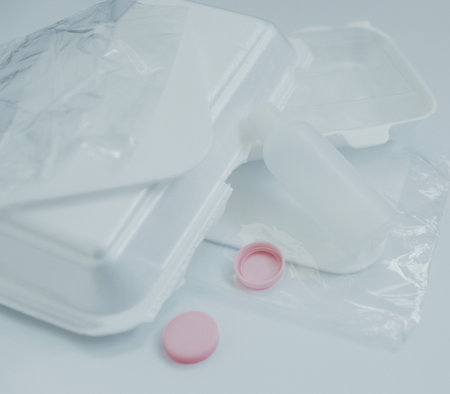 Waste plastic bottles in plastic recycling industry. waste management concepts. The concept of waste...