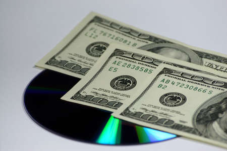 dvd and cashの写真素材