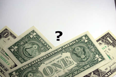 need money?の写真素材