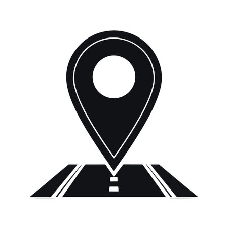 Map pointer icon. Flat vector related icon for web and mobile applications.のイラスト素材