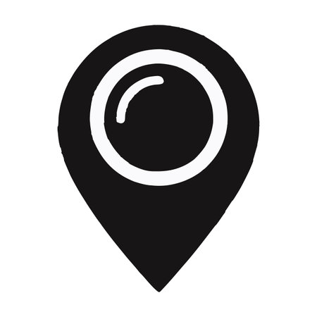 Map Pointer Icon Vector. Map Marker Sign. Flat design styleのイラスト素材