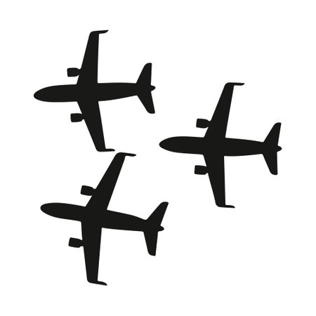 Airplane icon. Simple illustration of airplane vector icon for web.のイラスト素材
