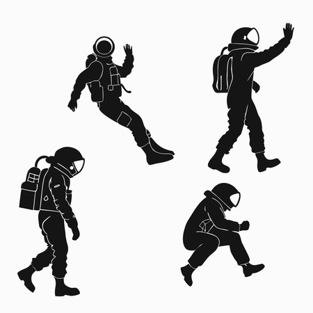 Vector illustration of astronaut icon. Set of astronaut vector icon for stock.のイラスト素材