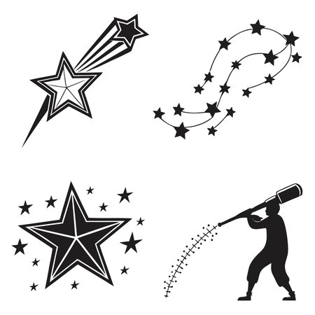 Collection Of Star Icons For Various Design Needs. Professional high-quality vector illustration, perfect for print and web use.のイラスト素材