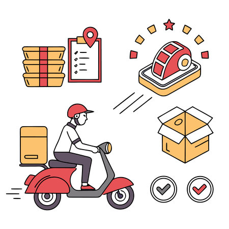 delivery service design, vector illustration eps10 graphic flat styleのイラスト素材