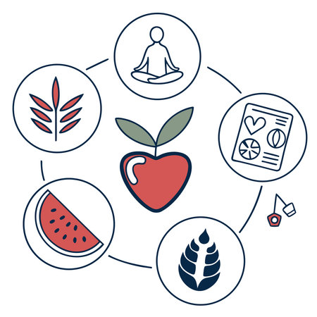 Healthy lifestyle concept with icons design, vector illustration 10 eps graphic.のイラスト素材