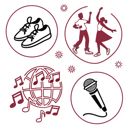 Music design over white background, vector illustration eps10 graphic.のイラスト素材