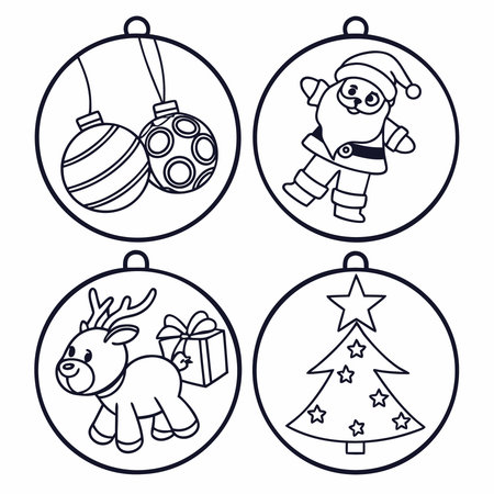 christmas icon set design, vector illustration eps10 graphic.のイラスト素材