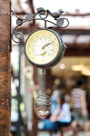Temperature in the coffee shopの写真素材