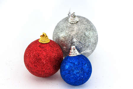 3 Ball of Christmas decorationの写真素材