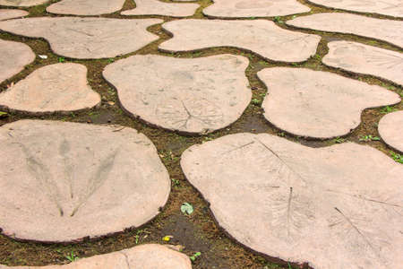 Path way made from stoneの写真素材