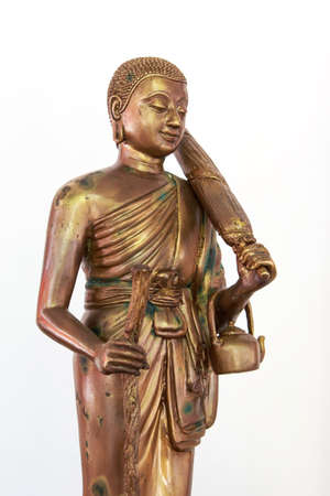 Buddha statue isolate on backgroundの写真素材