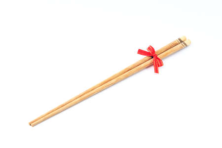 chopsticks, gift for wedding  isolateの写真素材