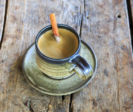 cup of coffee isolate on backgroundの写真素材