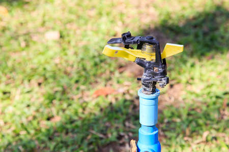 Lawn Sprinkler isolate on  backgroundの写真素材