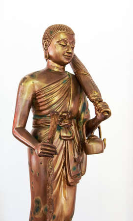 Buddha statue isolate on backgroundの写真素材