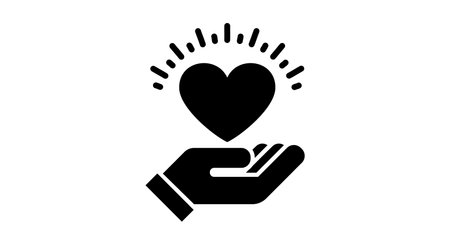Charity donation care hope vector line icon. Hands with heart. Friendship, love, assistance, volunteer work, giving money, clothing, food, medicines, social responsibility, Interaction, supportのイラスト素材