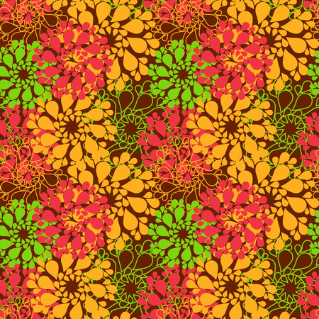 Seamless pattern. Colorful floral background. Summer colour. Vector illustrationのイラスト素材