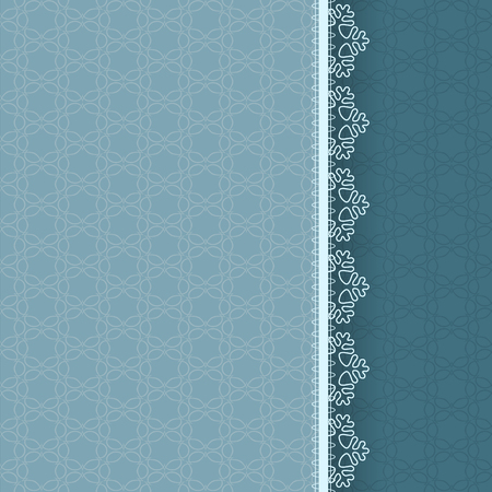 Lace snowflake pattern. Template for Christmas, New Year or greeting card. Vector illustrationのイラスト素材