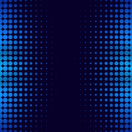 Halftone gradient pattern. Halftone dots colorful texture for your design. Abstract neon dark blue background. Vector illustrationのイラスト素材