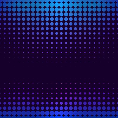 Halftone gradient pattern. Halftone dots colorful texture for your design. Abstract neon dark blue background. Vector illustrationのイラスト素材