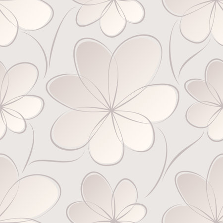 Floral background. Seamless pattern for decoration. Ornate pattern with flowers. Vector illustrationのイラスト素材