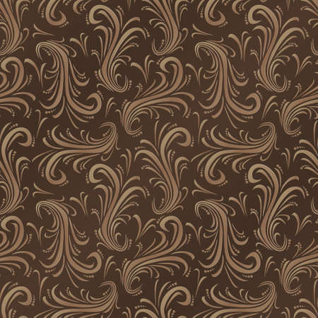 Gold floral background. Seamless pattern for decoration. Vector illustrationのイラスト素材