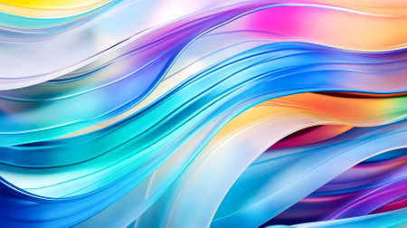 abstract colorful background with smooth lines in itの素材