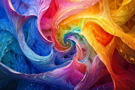 mesmerizing kaleidoscope of vibrant colors and intricate patterns unfolds before your eyes.の素材
