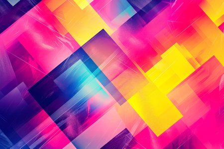 vibrant and abstract background with geometric patterns.の素材