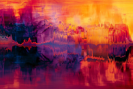 art of a sound wave.の素材