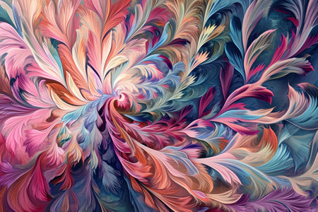 mesmerizing kaleidoscope of vibrant colors and intricate patterns unfolds before your eyes.の素材