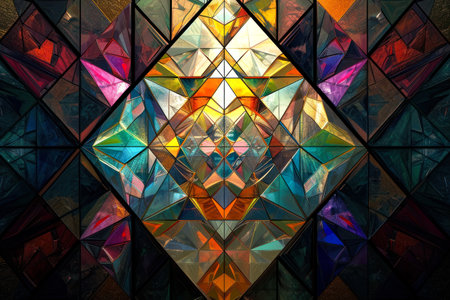 abstract multicolored fractal.の素材