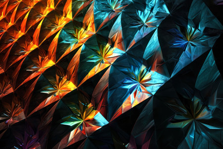 abstract multicolored fractal.の素材