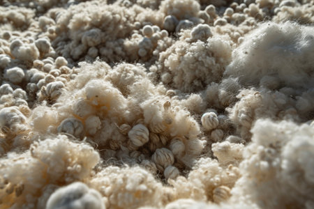 A wool texture with fuzz and ballsの素材