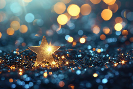 A star texture with glow and twinkleの素材