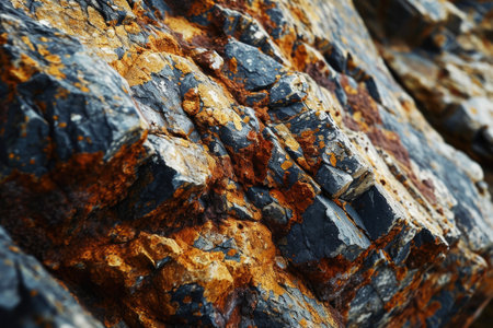 A rock texture with bumps and mineralsの素材