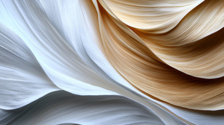 The image is a close up of a piece of paper with a pattern of white and brown lines. The lines are arranged in a way that creates a sense of movement and texture. Scene is one of calmnessの素材