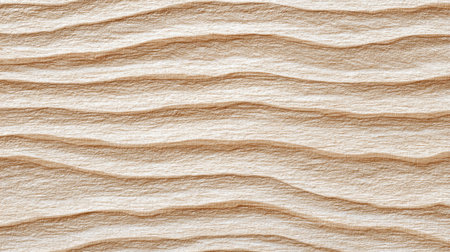 Soft beige waves flow across a textured surface, resembling ripples in sand. This design offers a calming aesthetic ideal for creative projects or backgrounds.の素材