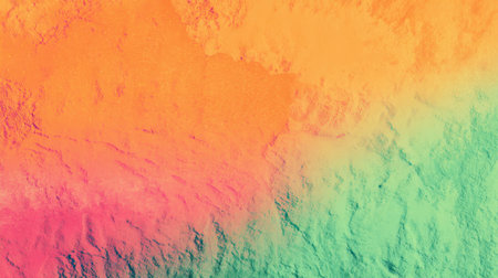 Bright hues of orange pink and green swirl together creating an eye catching abstract pattern.の素材