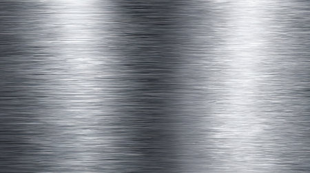 Reflective silver background showcases a smooth and polished metallic texture highlighting elegance.の素材