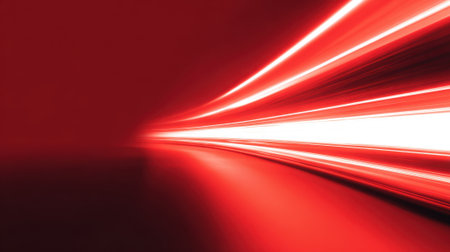 A red and white image of a long, thin line with a red background. The image has a dynamic and energetic feel to it, as if it is in motion. The red and white colors create a sense of contrastの素材