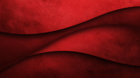 Soft textured crimson waves blend together evoking warmth and elegance in design.の素材