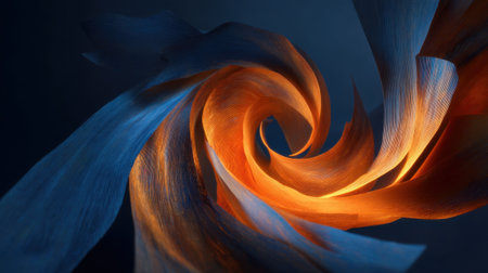 Colors blend and twist in a mesmerizing swirl creating an enchanting vortex of light and shadow.の素材