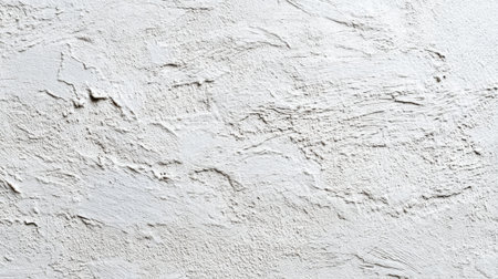 A textured white wall features subtle variations and imperfections in its surface, creating an interesting backdrop ideal for design and decoration purposes.の素材
