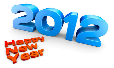 Happy new year 2012, a 3D concept rendering.